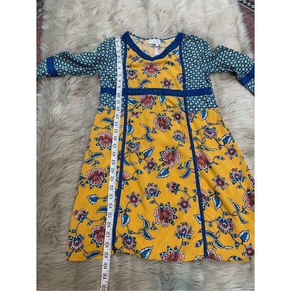 Matilda Jane Flower Power Floral Dress Choose your own path Gold Size 12 - Picture 4 of 5